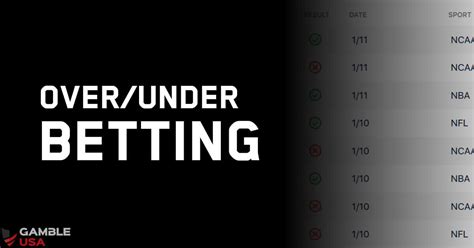opening and closing over under bets